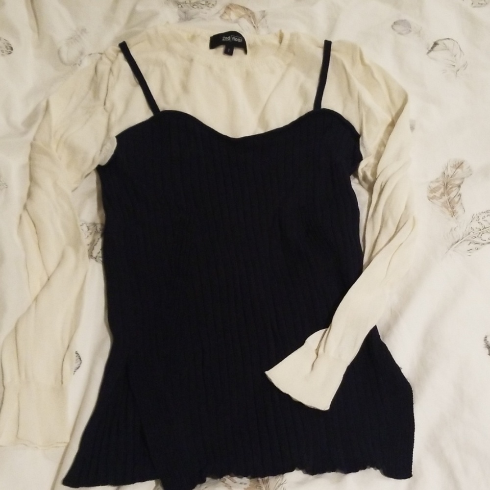 Layered top blouse